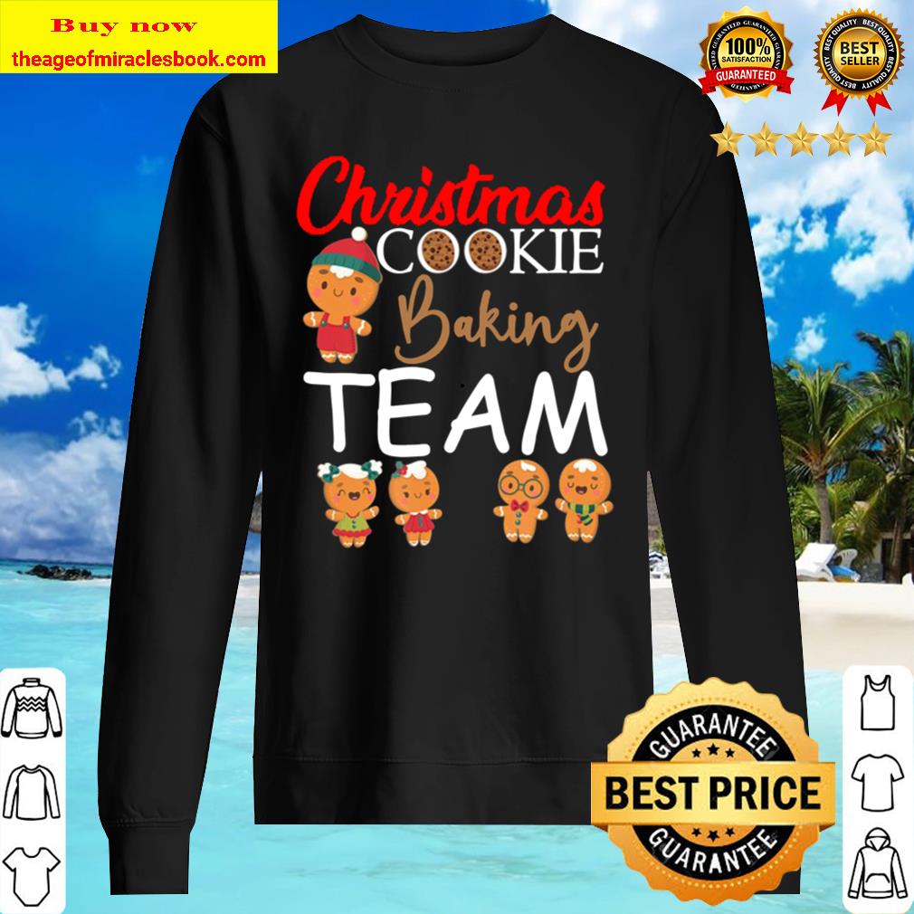 Christmas Cookie Baking Team Funny Holiday Gingerbread Sweater