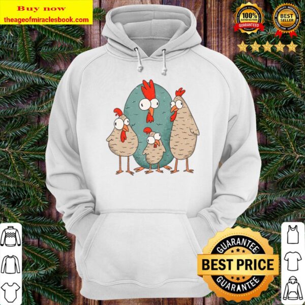Crazy Chicken Funny Chick Rooster Hoodie