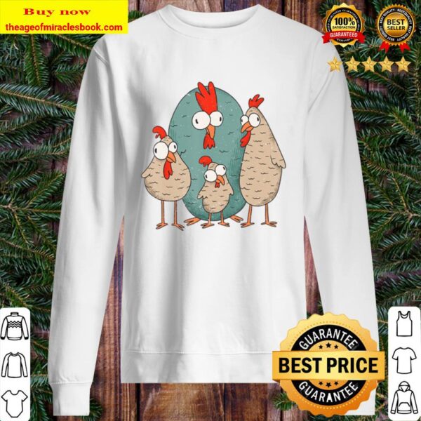 Crazy Chicken Funny Chick Rooster Sweater