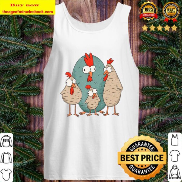 Crazy Chicken Funny Chick Rooster Tank Top