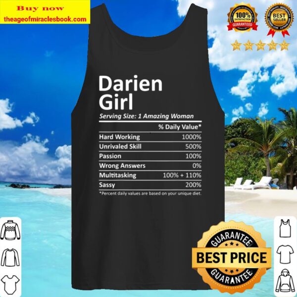 DARIEN GIRL IL ILLINOIS Funny City Home Roots USA Gift Tank Top