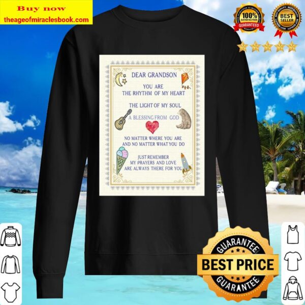 Dear Grandson You Are The Rhythm Of My Heart Sweater