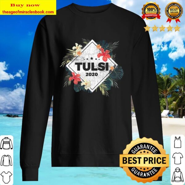 Distressed Hawaii Plants Unisex Official Tulsi Gabbard For President 2 Sweater