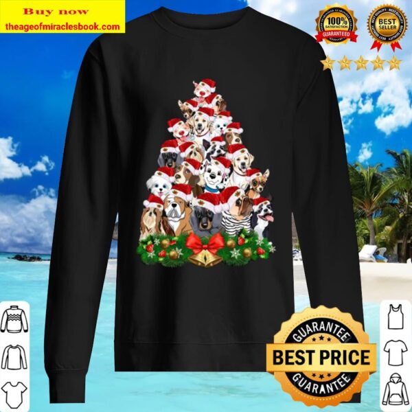 Dogs Tree Merry Christmas Sweater