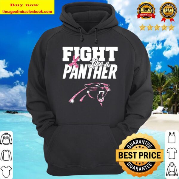 Fight like a panther breast cancer awareness Hoodie