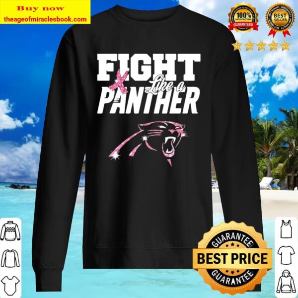 Fight like a panther breast cancer awareness Sweater