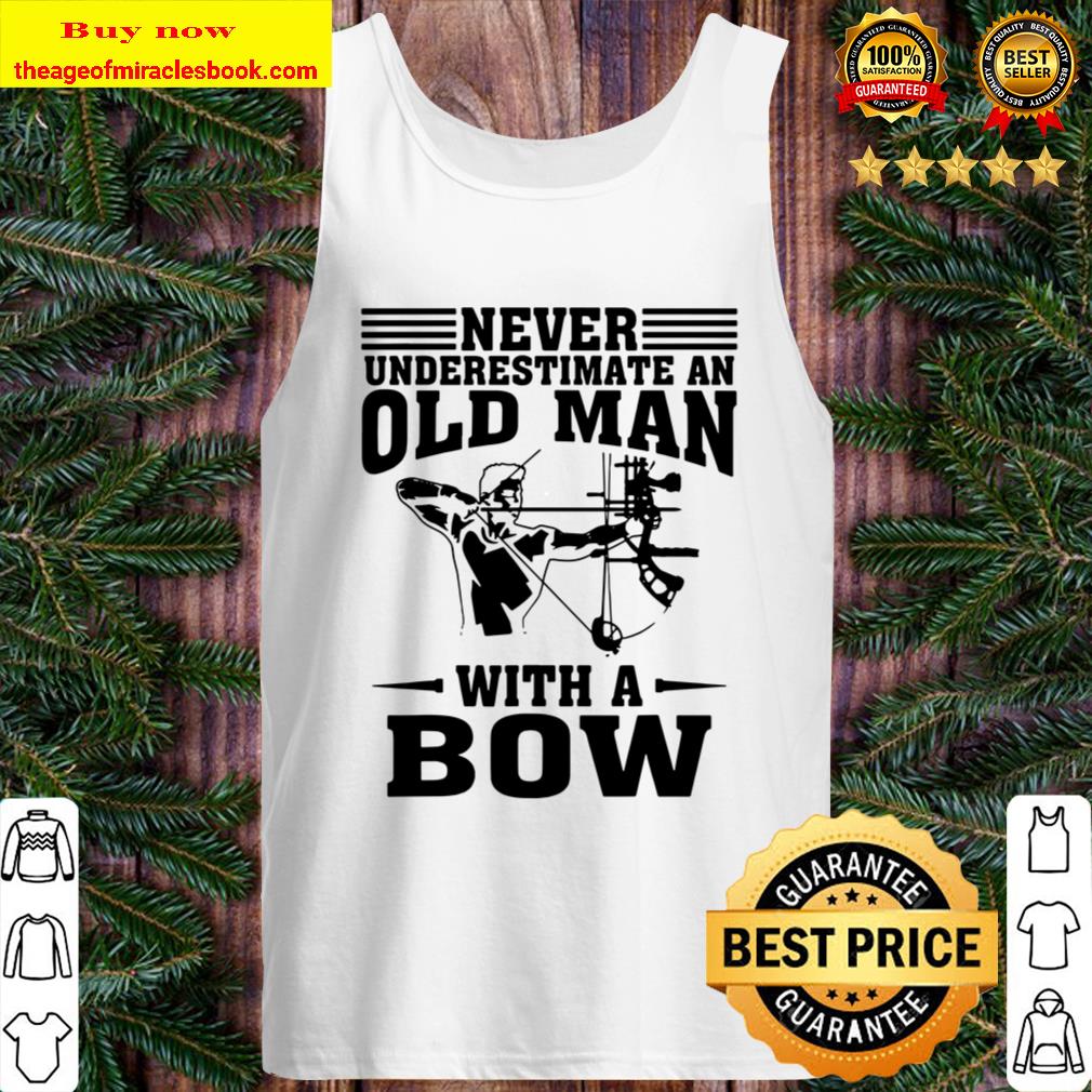 Funny Archery For Deer Bow Hunter Grandpa Hunting Tank Top