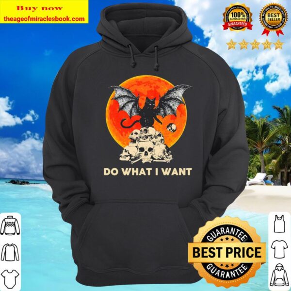 Funny Cat do what I want Halloween Hoodie