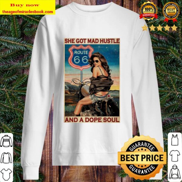Funny Girl Motorcycle Route 66 She Got Mad Hustle And A Dope Soul Sweater