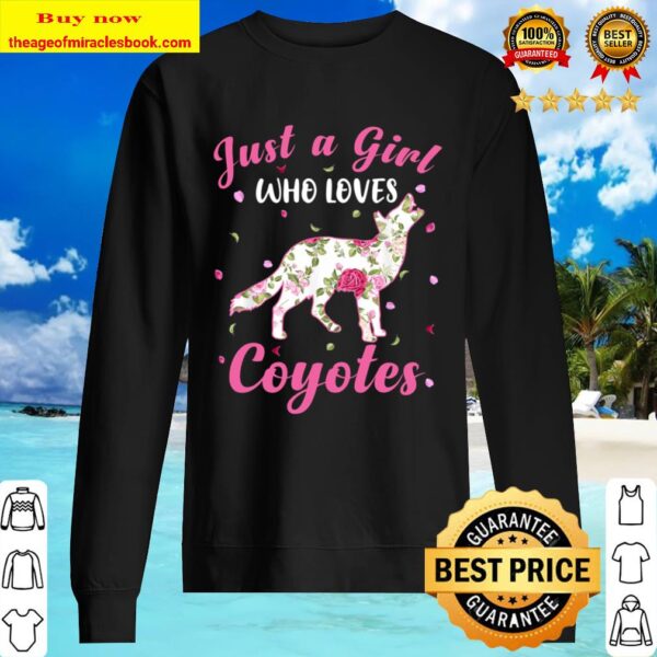 Funny Just A Girl Who Loves Coyote Animals Lover Gift Sweater