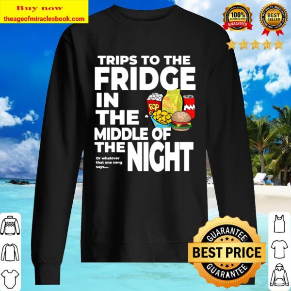 Funny Skinny but Fat Food Lover Fridge T Shirt Men and Women Sweater