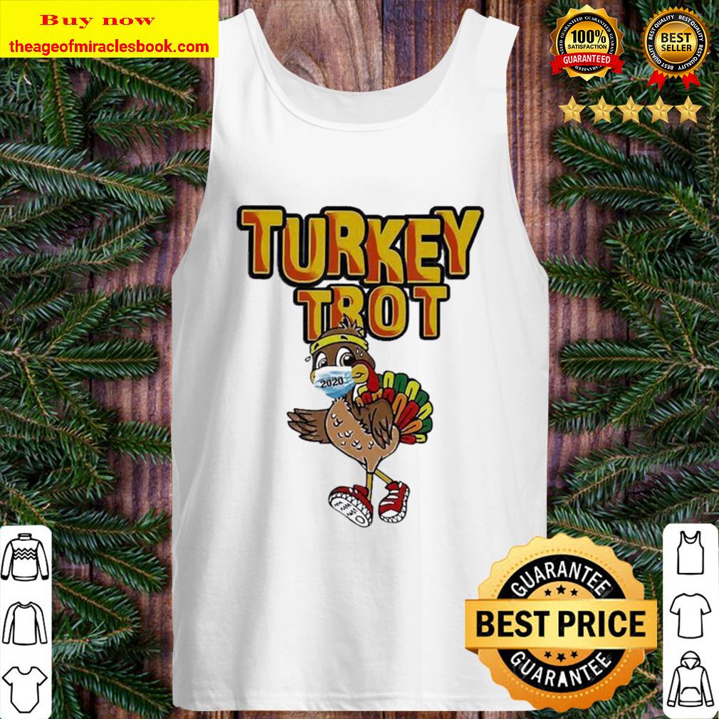 Funny Turkey Trot Face Wearing A Mask Thanksgiving 2020 Tank Top