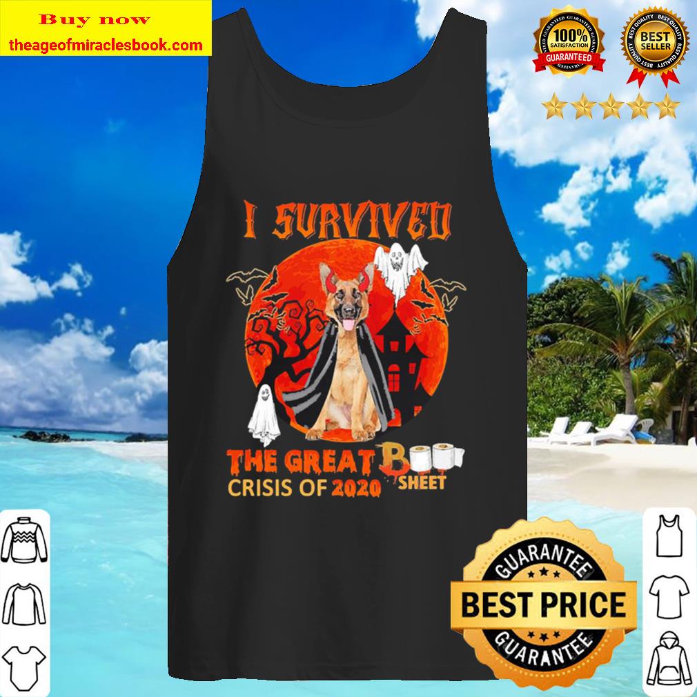 German Pinscher I survived Moon the great Book Sheet crisis of 2020 Ha Tank Top