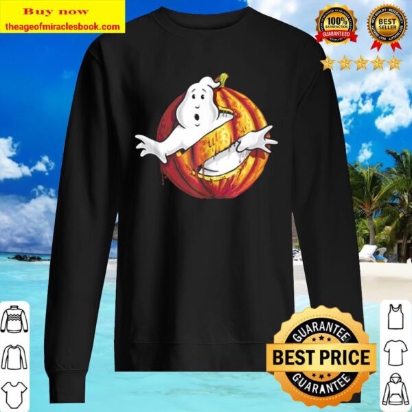 Ghostbusters Classic Logo Halloween Pumpkin Sweater