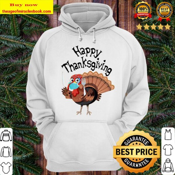 HappyThanksgiving With Adorable Turkey Hoodie