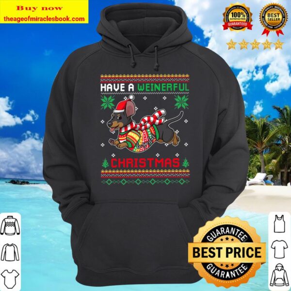 Have A Weinerful Christmas Funny Dachshund Hoodie
