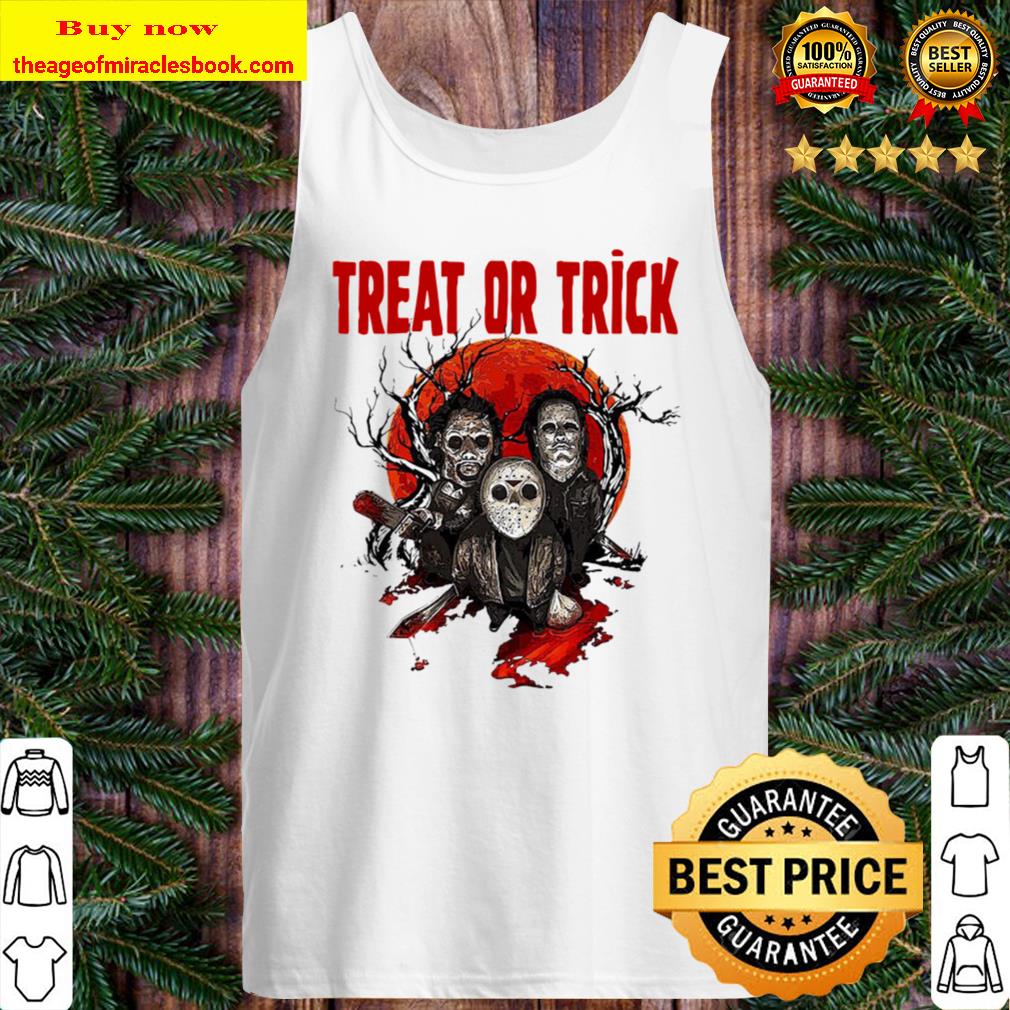 Horror Character Treat or Trick Halloween Tank Top