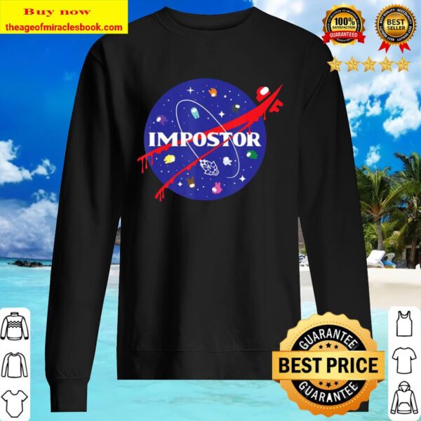 Imposter among game us sus space Sweater
