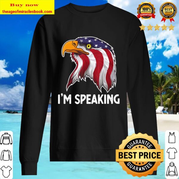 I’m Speaking Kamala Harris USA VP President Debate Vintage American fl Sweater