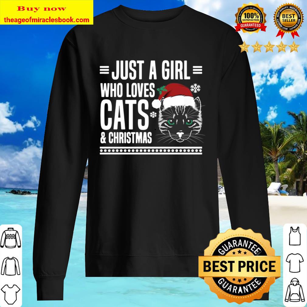Just A Girl Who Loves Cats And Christmas Sweater