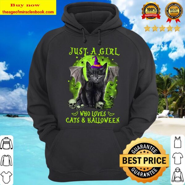Just a girl who loves Cats and Halloween Hoodie