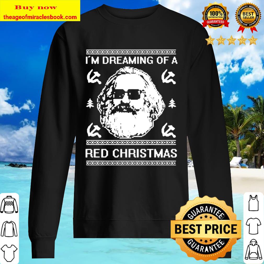 Karl Marx I’d dreaming of a red Christmas ugly Sweater