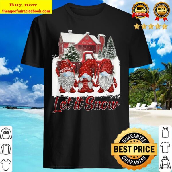 Let It Snow Gnomes Wear Mask Funny Christmas 2020 Shirt