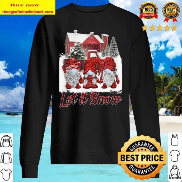 Let It Snow Gnomes Wear Mask Funny Christmas 2020 Sweater