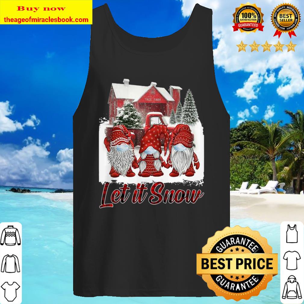 Let It Snow Gnomes Wear Mask Funny Christmas 2020 Tank Top