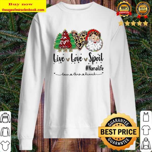Live Love Spoil satan claus Nana Life Halloween Sweater