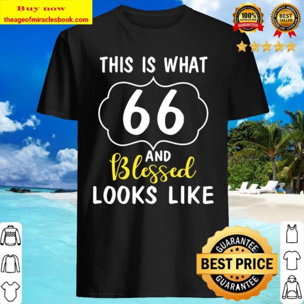 Looks Like Happy Birthday This Is What 66 Years And Blessed Shirt