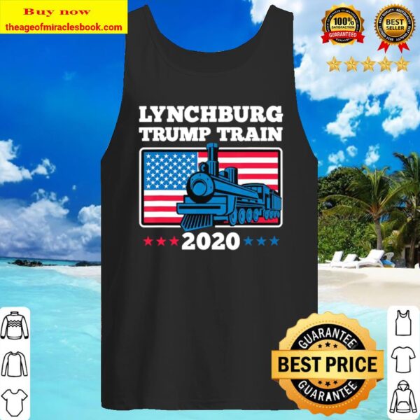 Lynchburg Trump Train 2020 American flag Tank Top