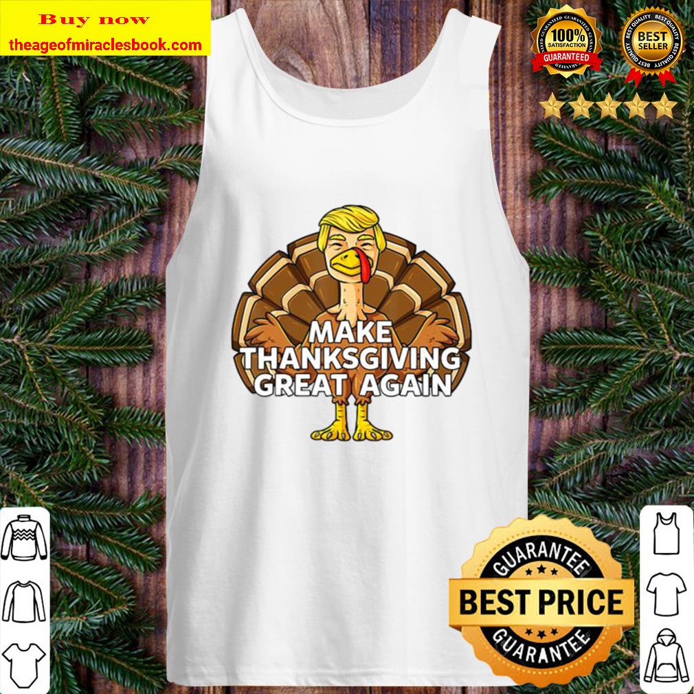 Make Thanksgiving Great Again Trump Turkey Boys Girls Kids Tank Top