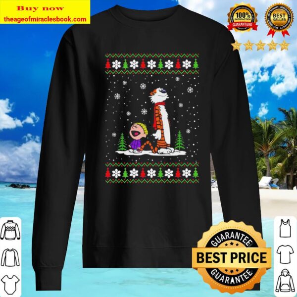 Merry Christmas Calvin and Hobbes ugly Sweater