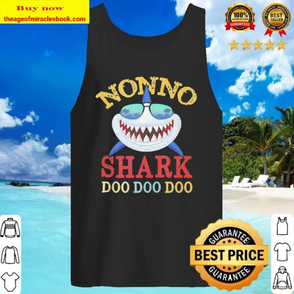 Nonno Shark Doo Doo Doo Vintage Fathers Day Tank Top