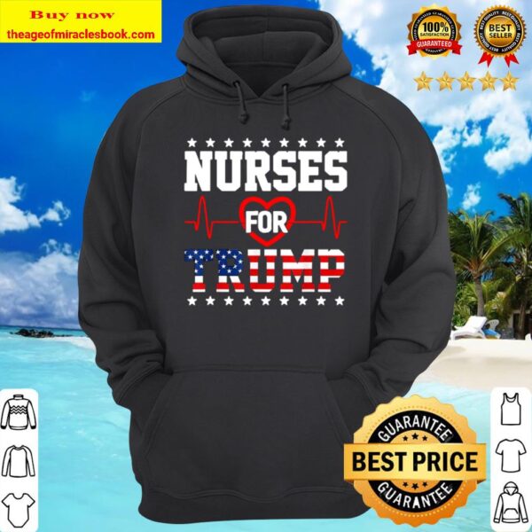 Nurses for trump american flag Hoodie
