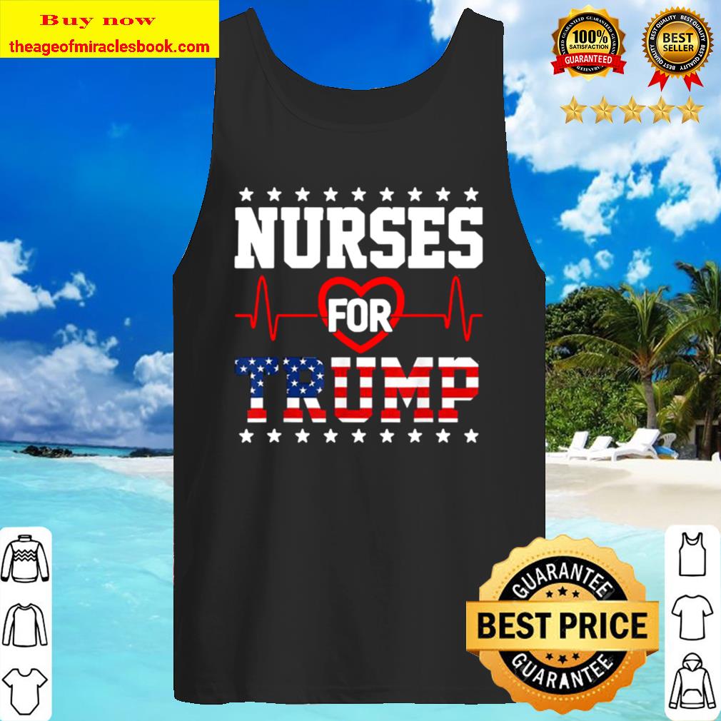 Nurses for trump american flag Tank Top