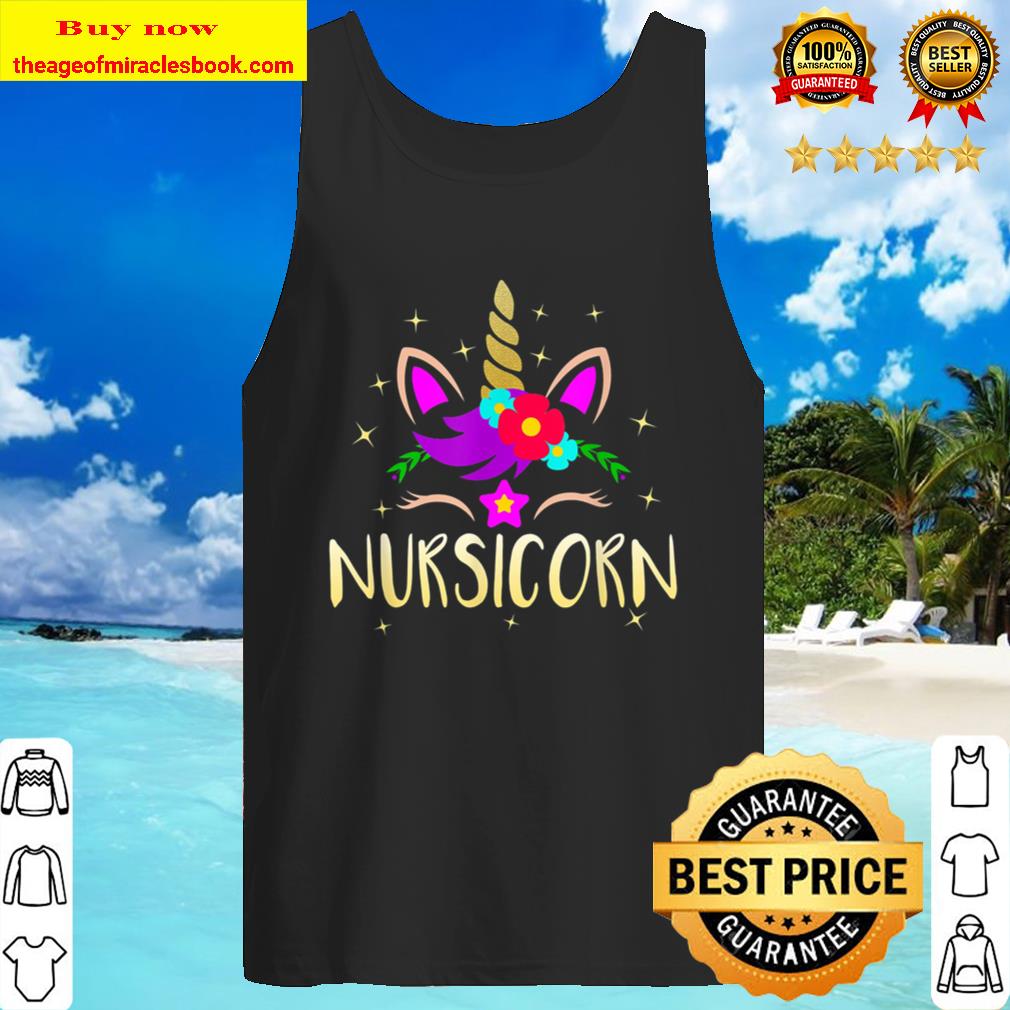 Nursicorn Unicorn Gift For Female Nurse Tank Top