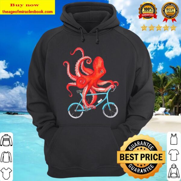 Octopus Riding Bicycle Hoodie