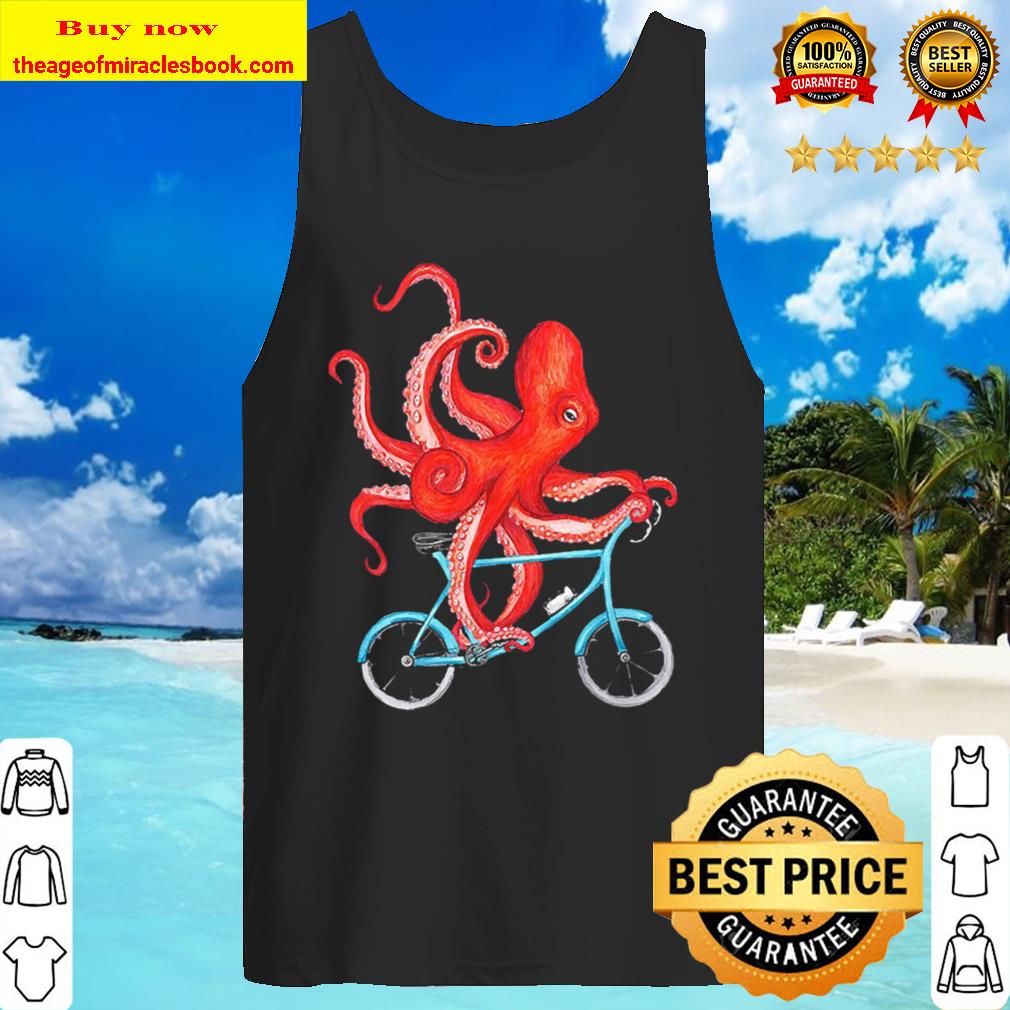 Octopus Riding Bicycle Tank Top