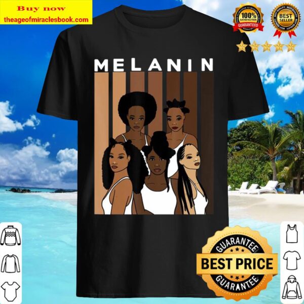 Oheneba Melanin Shades Women Black Queen Afro Pride Gift Shirt