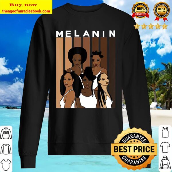 Oheneba Melanin Shades Women Black Queen Afro Pride Gift Sweater