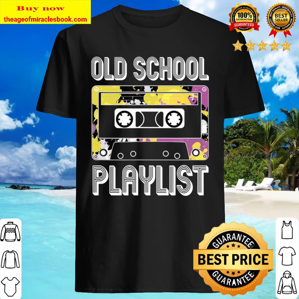 Old School Playlist Vintage 80S 90S Music Flashback Couples Shirt