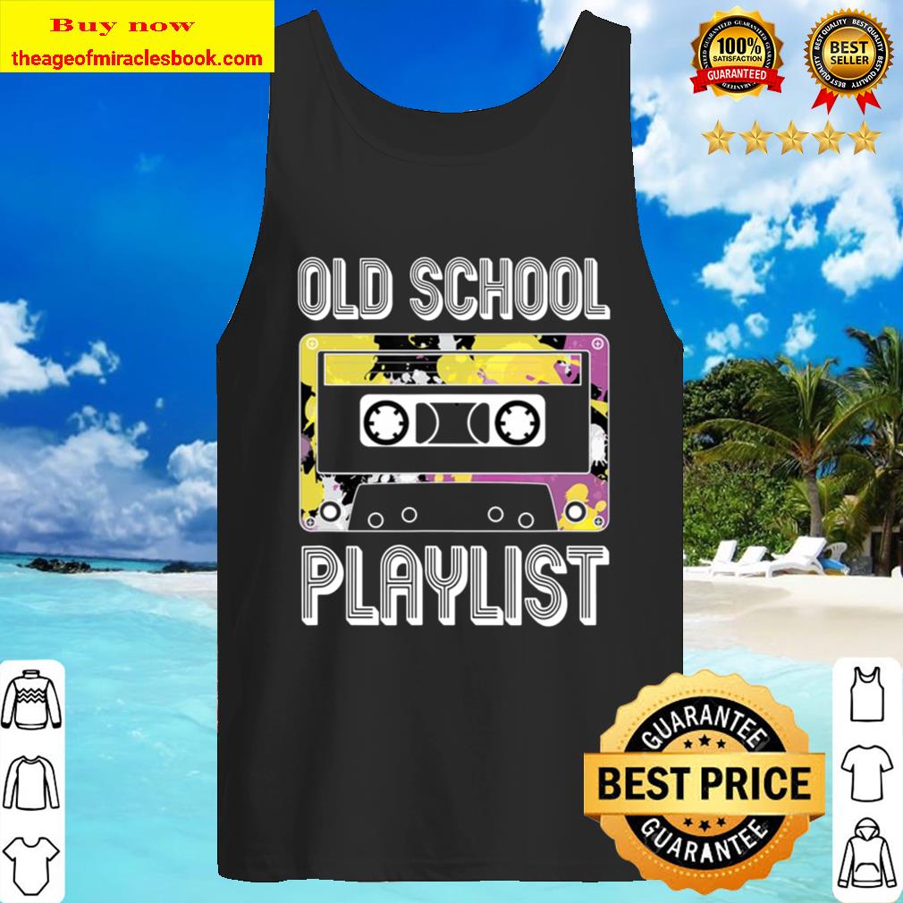 Old School Playlist Vintage 80S 90S Music Flashback Couples Tank Top