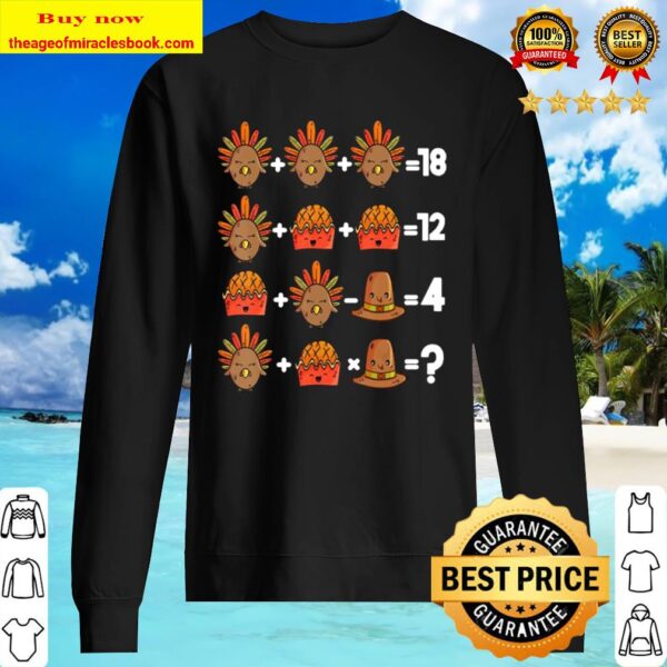 Order of Operations Thanksgiving Quiz Funny Math Teacher Sweater