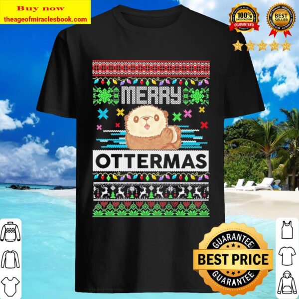 Otter Merry Ottermas Ugly Christmas Shirt