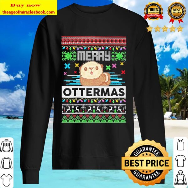 Otter Merry Ottermas Ugly Christmas Sweater