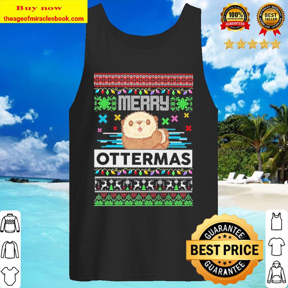 Otter Merry Ottermas Ugly Christmas Tank Top