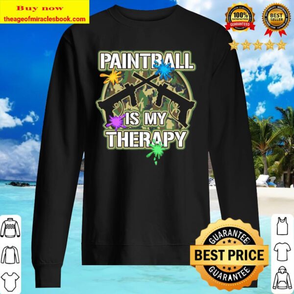 Paintball Is My Therapy Shooting Game Camouflage Sweater