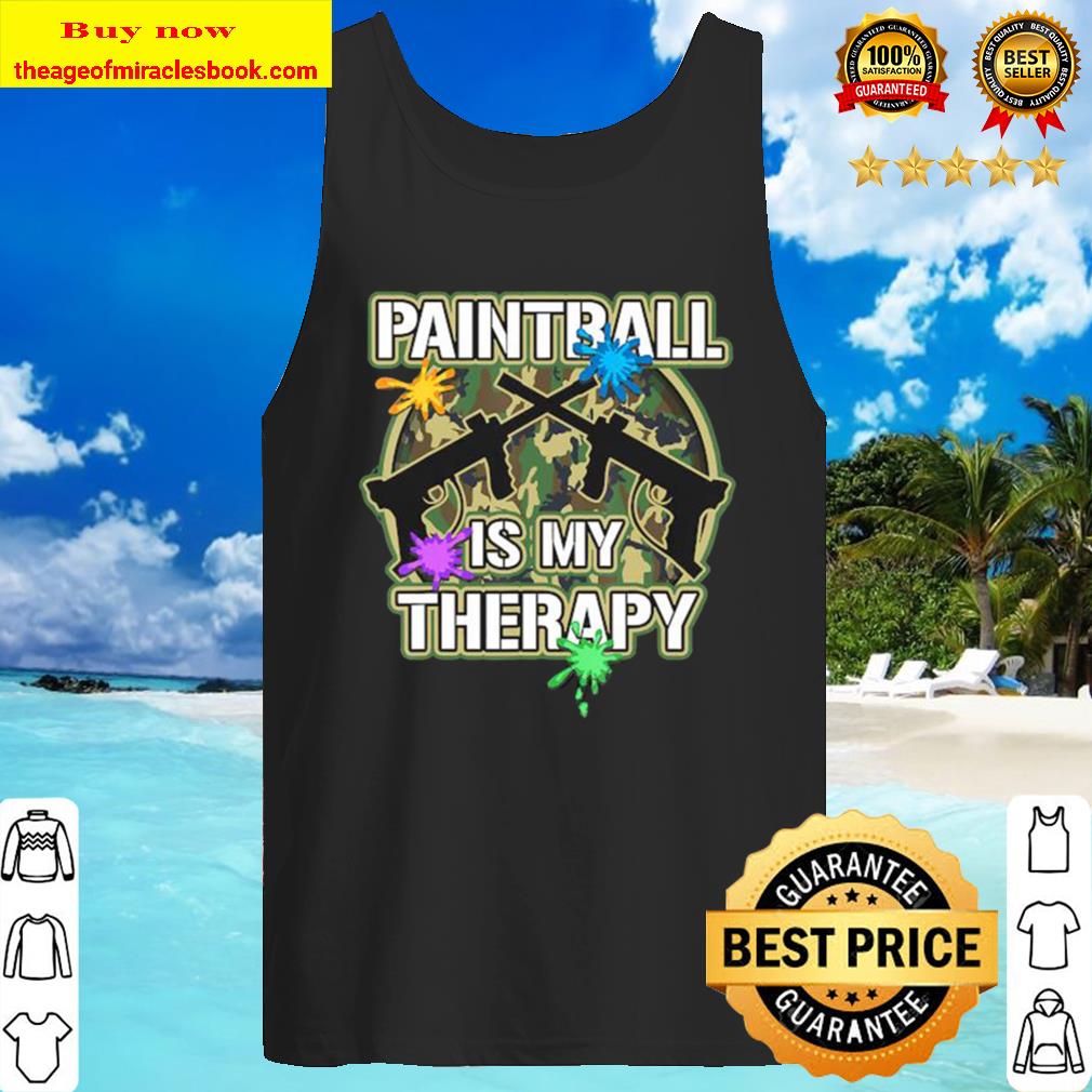Paintball Is My Therapy Shooting Game Camouflage Tank Top